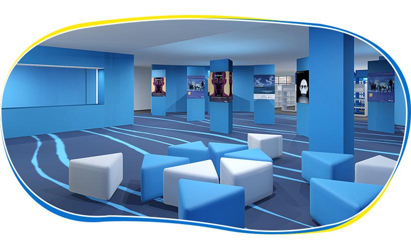 Exhibition hall area